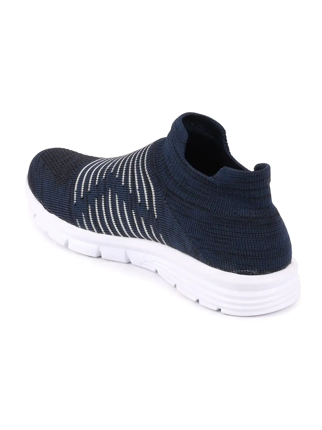 Men Blue Sports Slip-On Walking Shoes