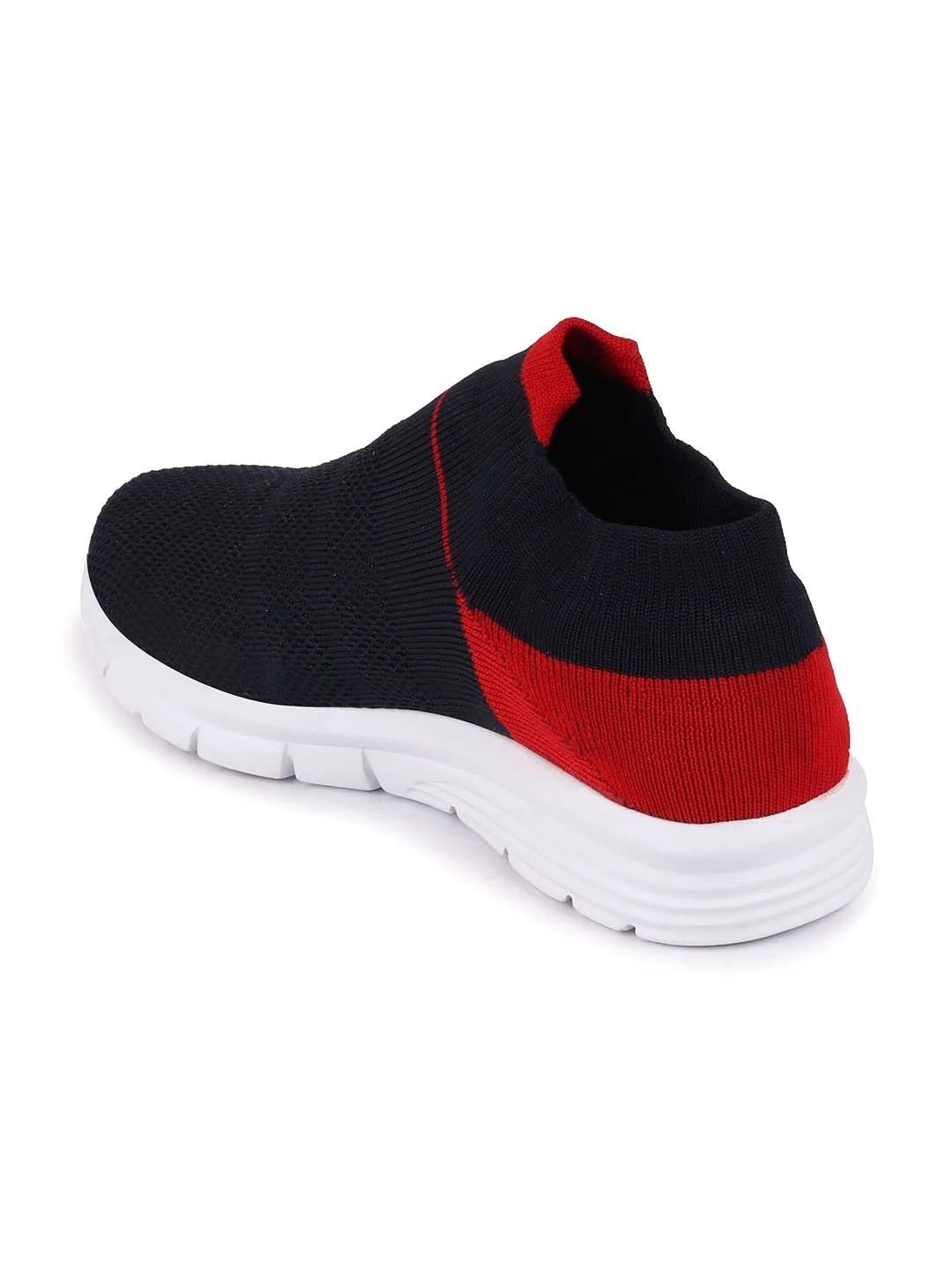 Men Blue Sports Slip-On Walking Shoes