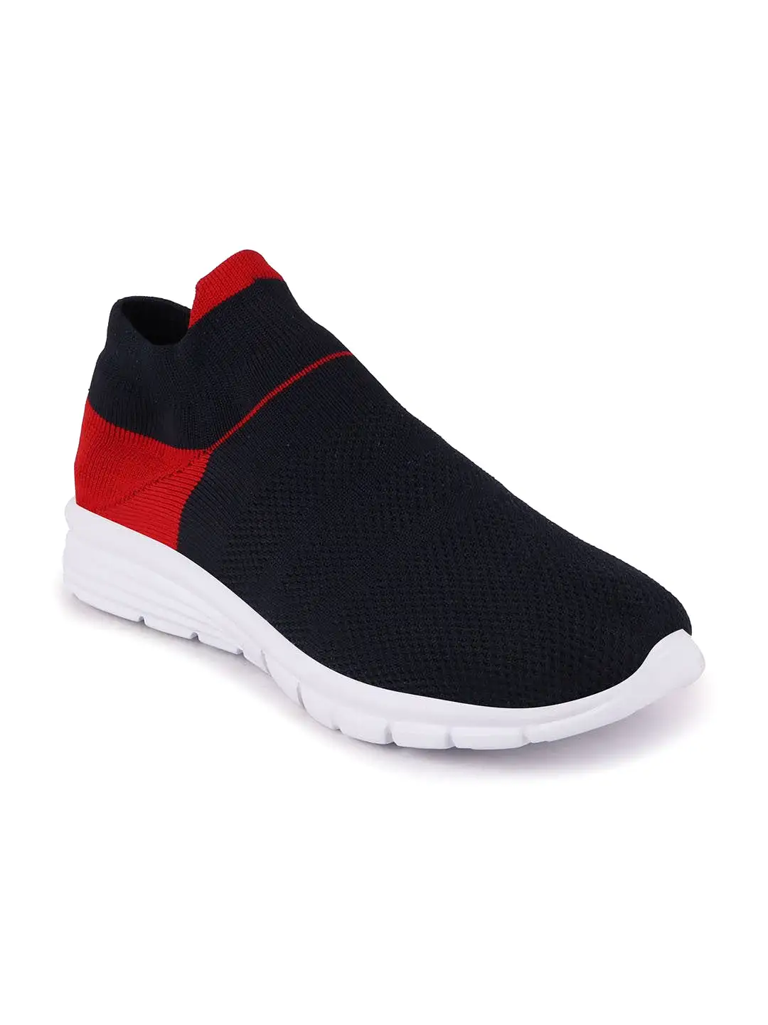 Men Blue Sports Slip-On Walking Shoes