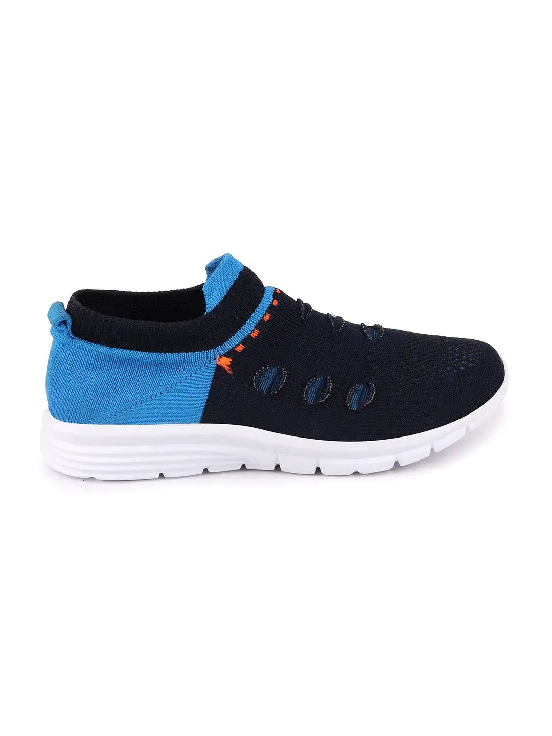 Men Blue Sports Slip-On Walking Shoes