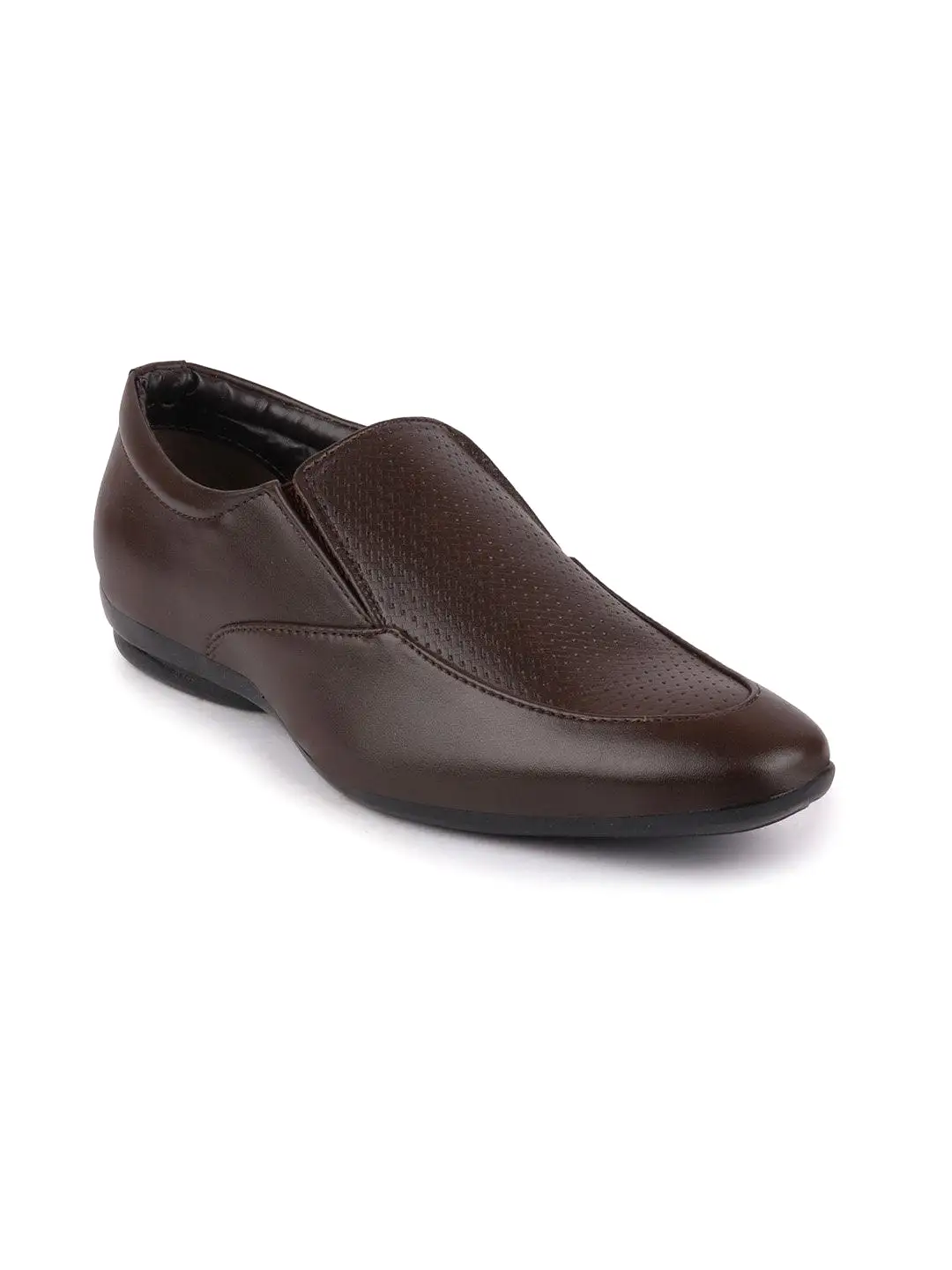 Men Brown Formal Slip-On Shoes