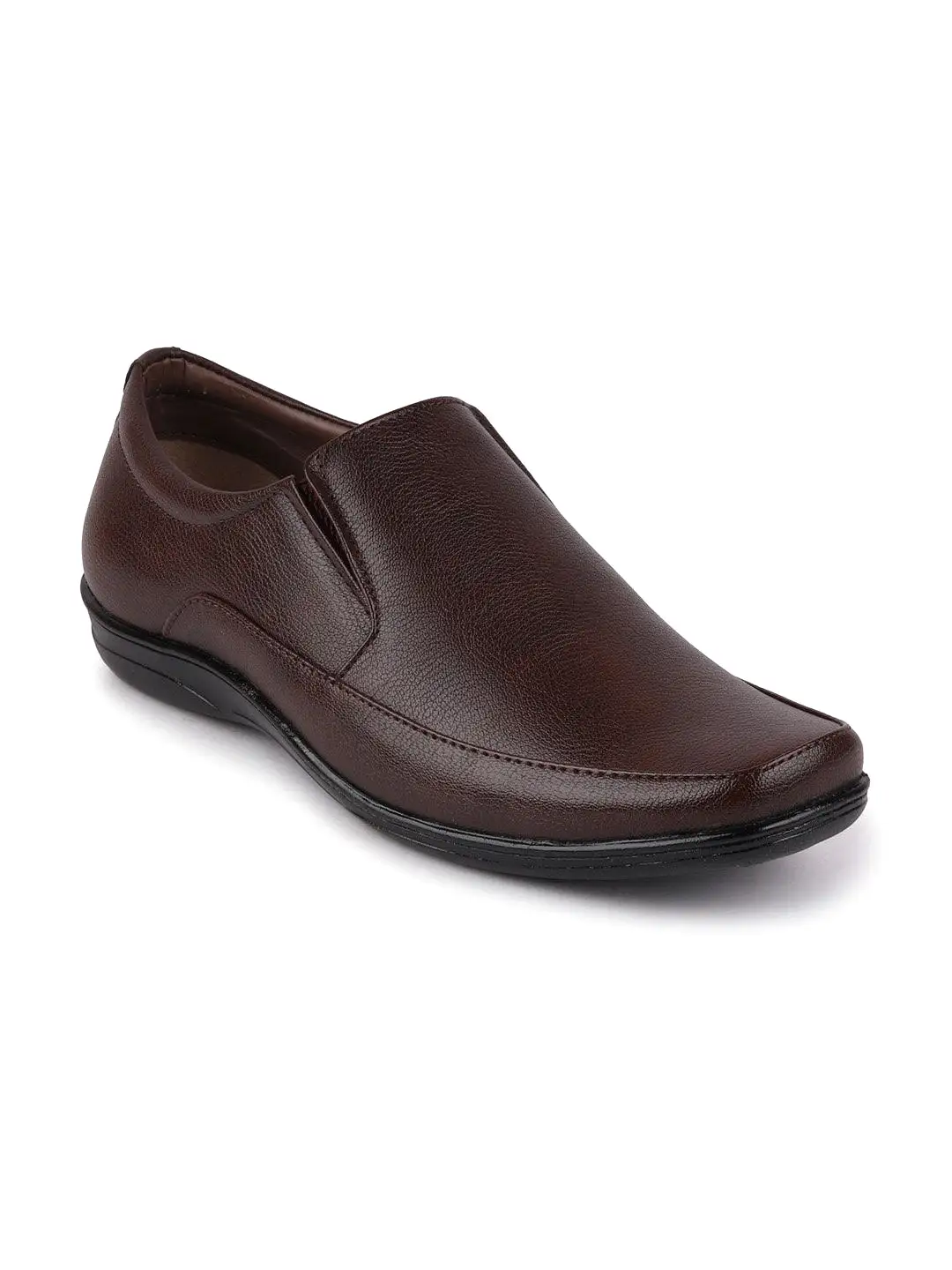 Men Brown Formal Slip-On Shoes