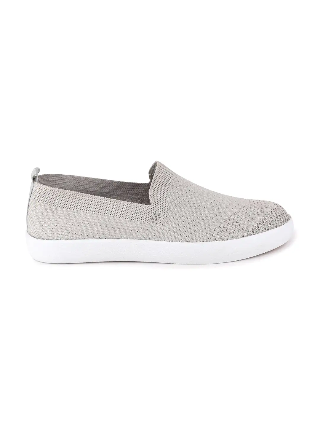 Men Grey Casual Slip-On Shoes