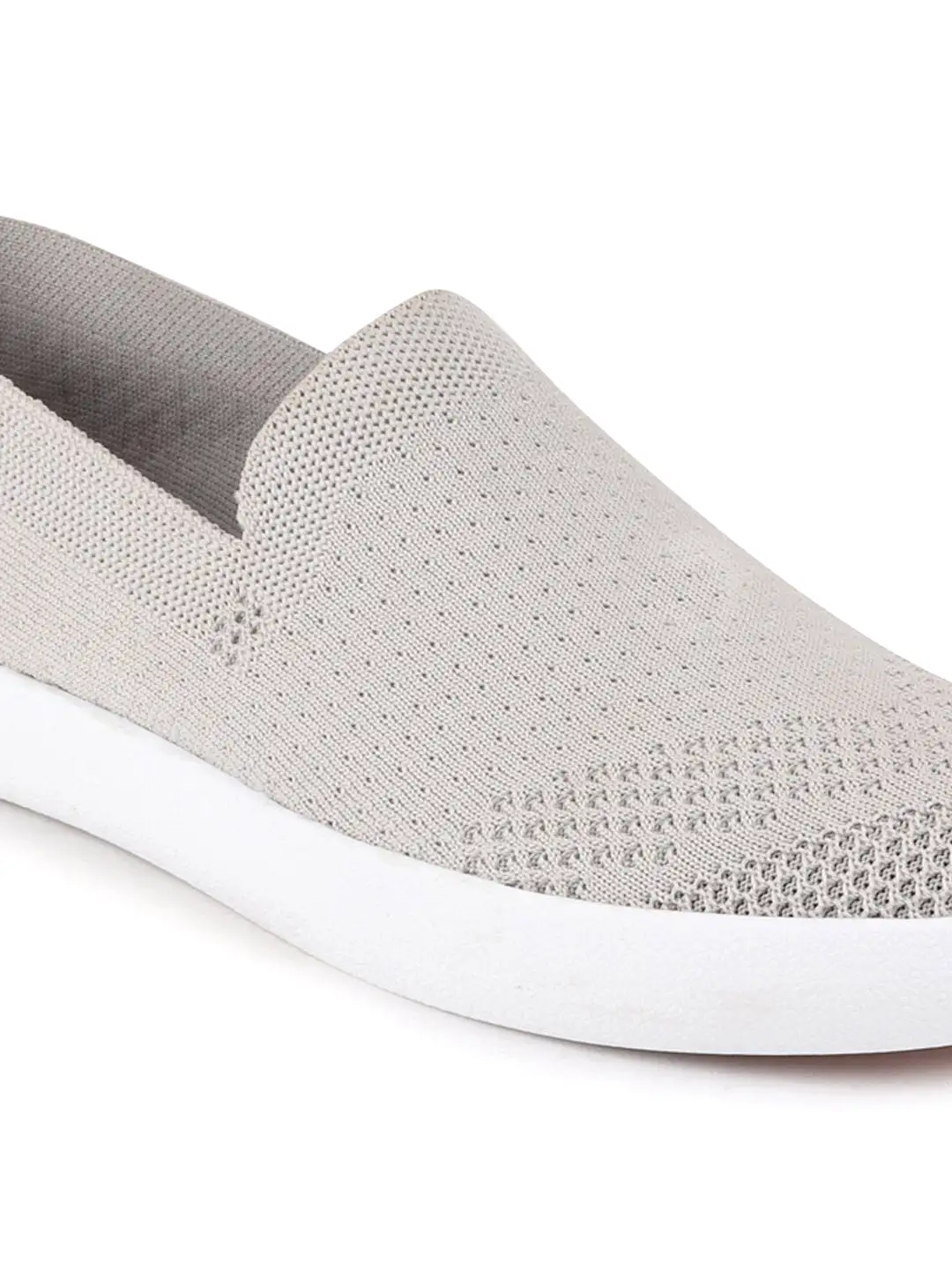 Men Grey Casual Slip-On Shoes