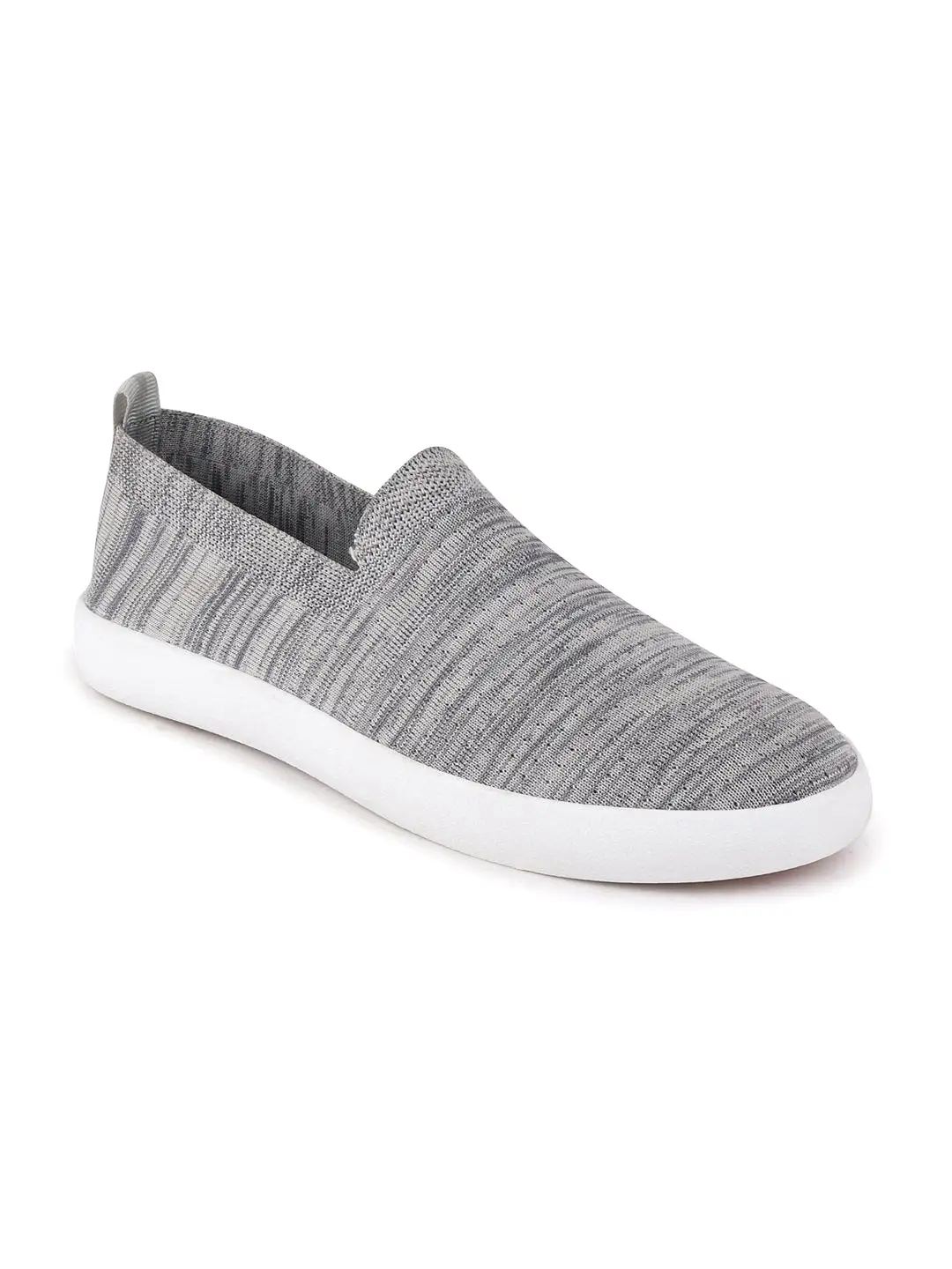 Men Grey Casual Slip-On Shoes