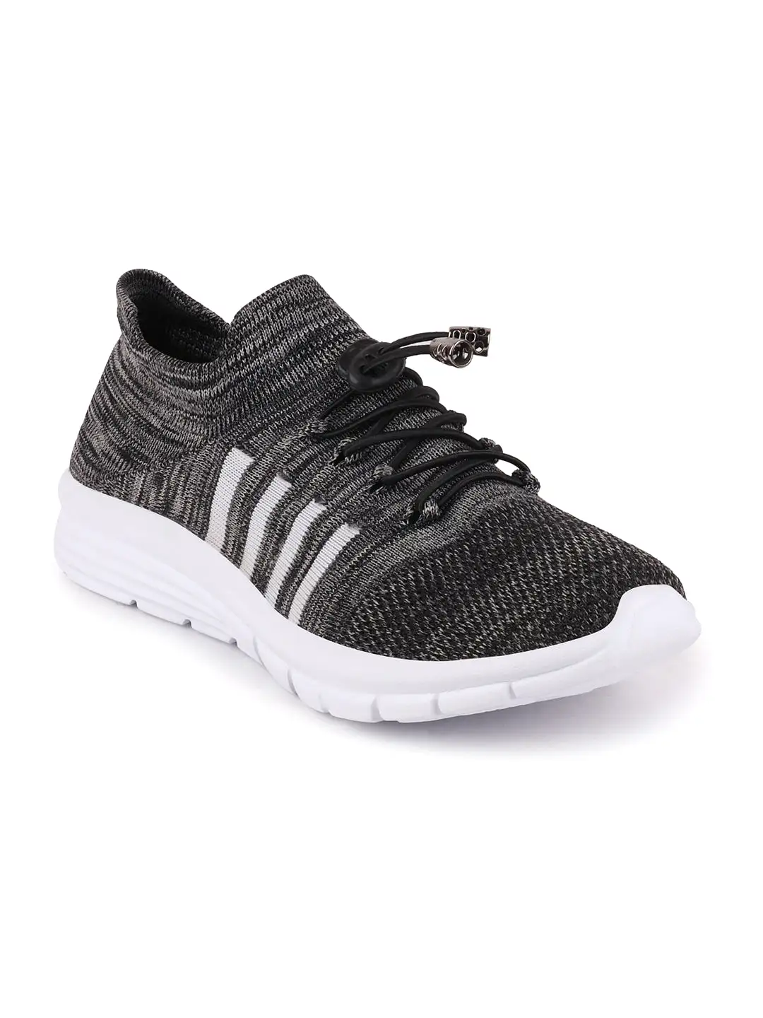 Men Grey Sports Lace-Up Walking Shoes