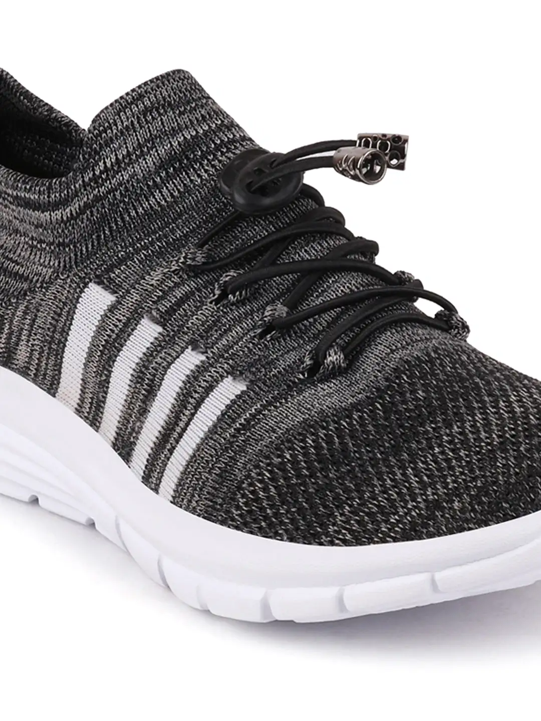 Men Grey Sports Lace-Up Walking Shoes