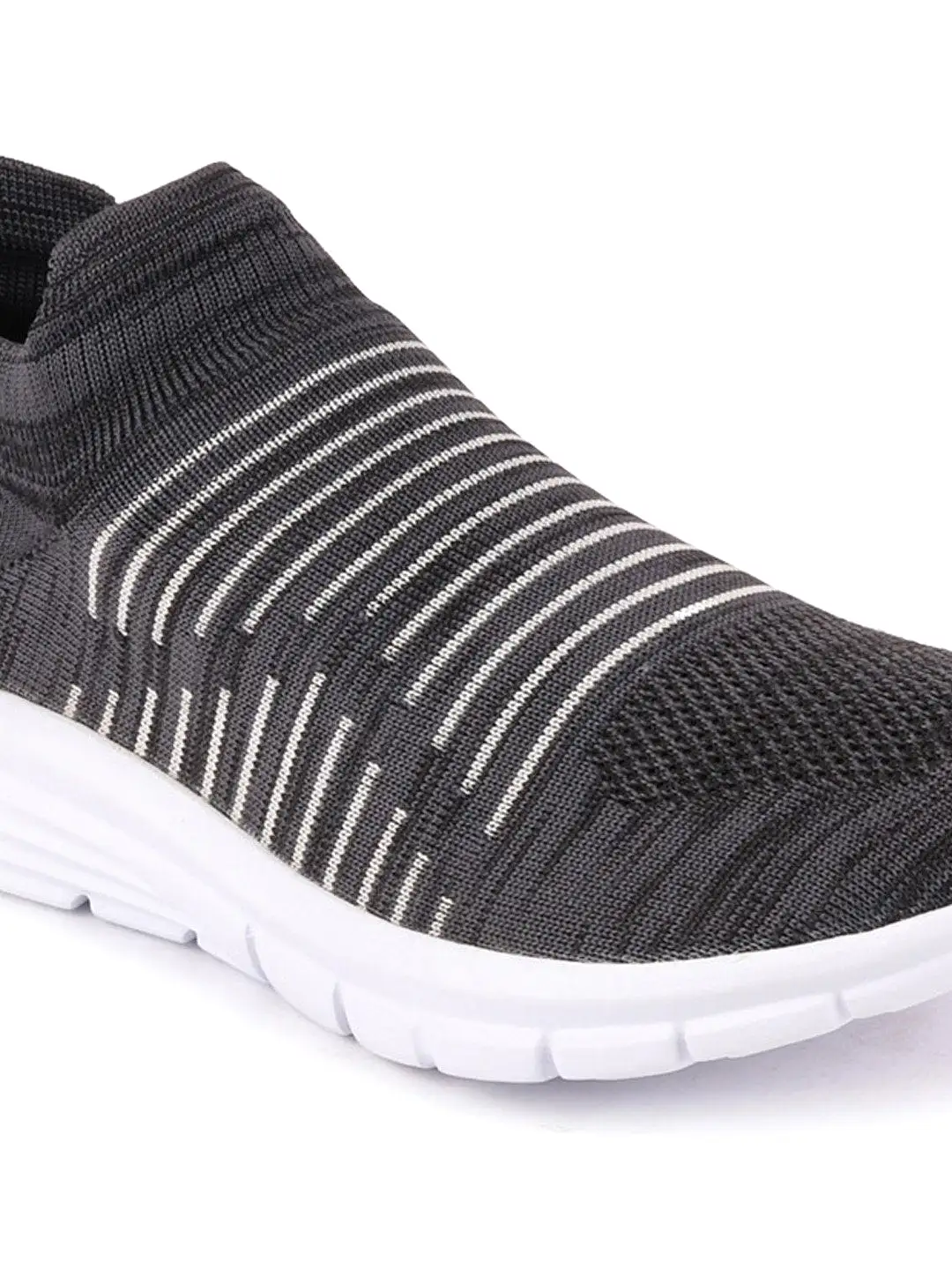 Men Grey Sports Slip-On Walking Shoes