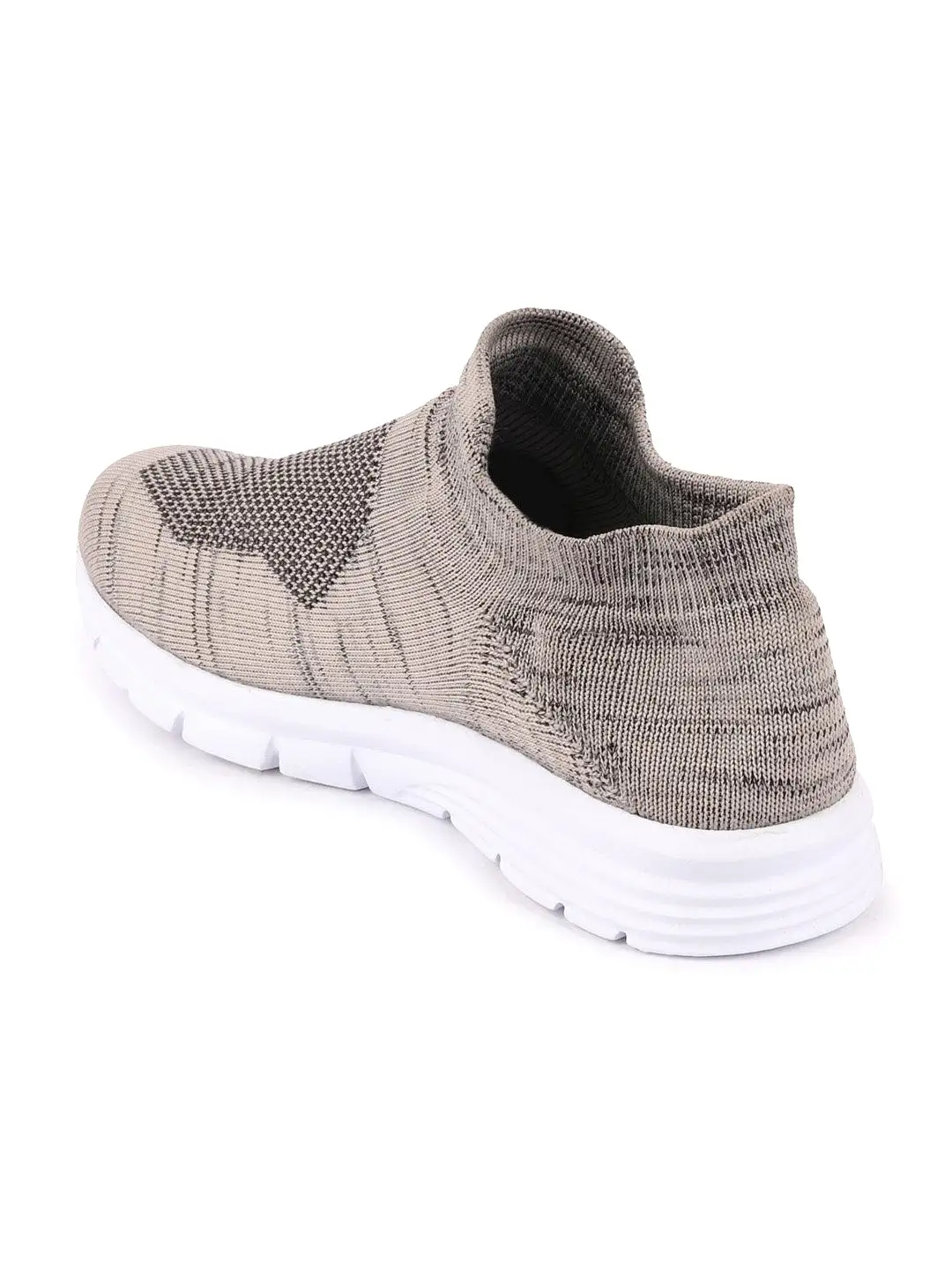 Men Grey Sports Slip-On Walking Shoes