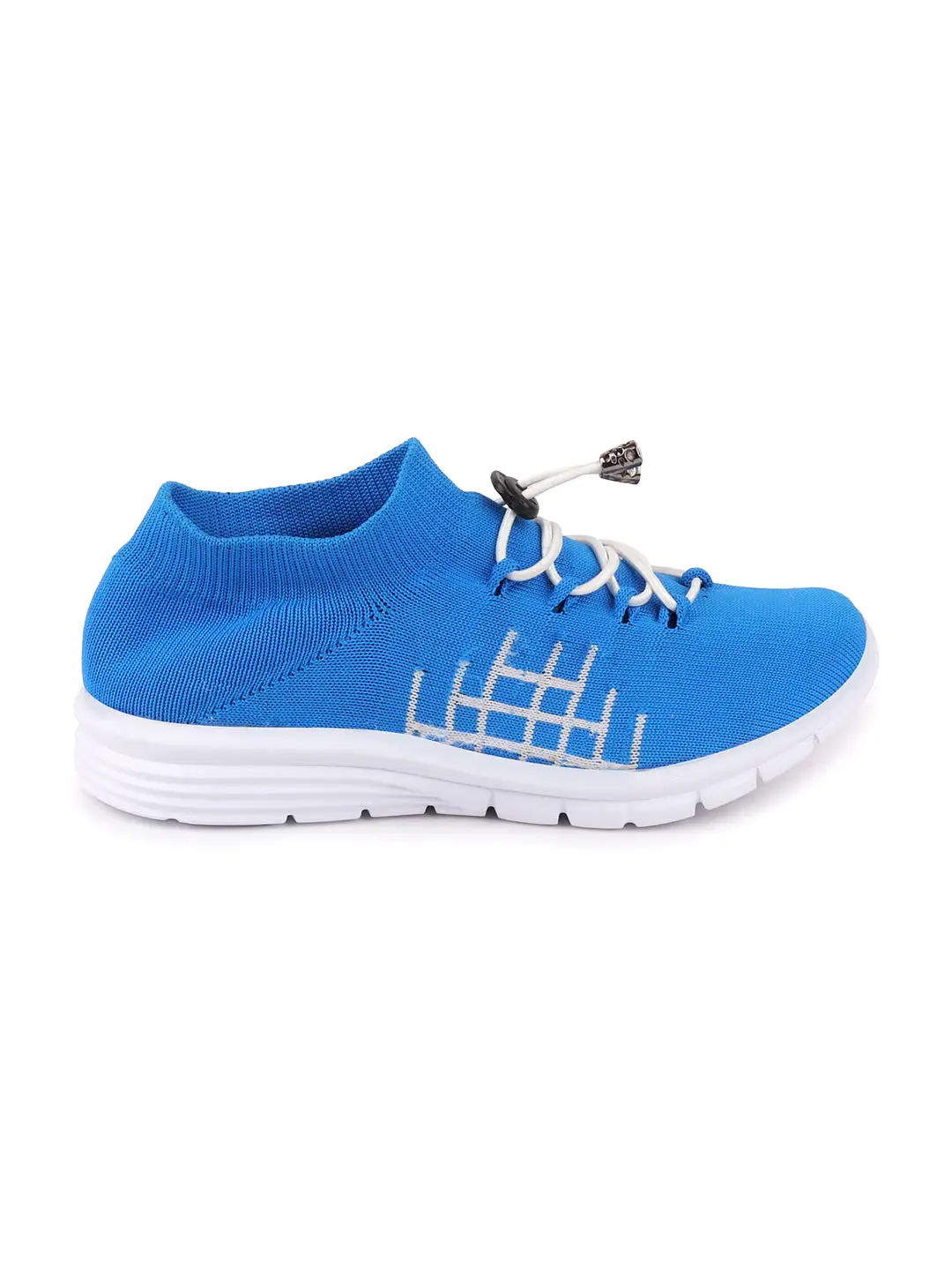 Men Sky Blue Sports Lace-Up Walking Shoes