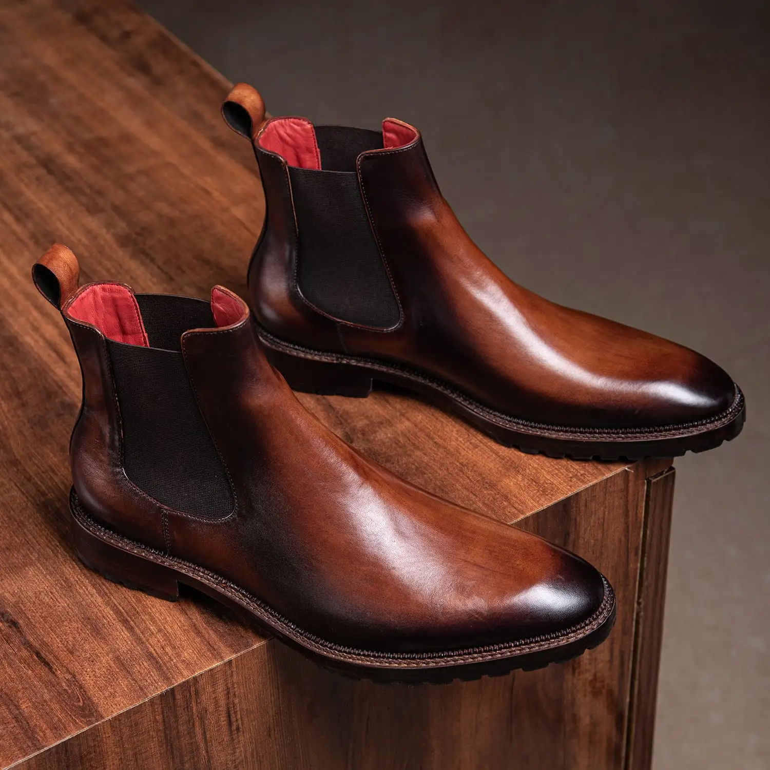 Mens Chelsea Boots- Brown