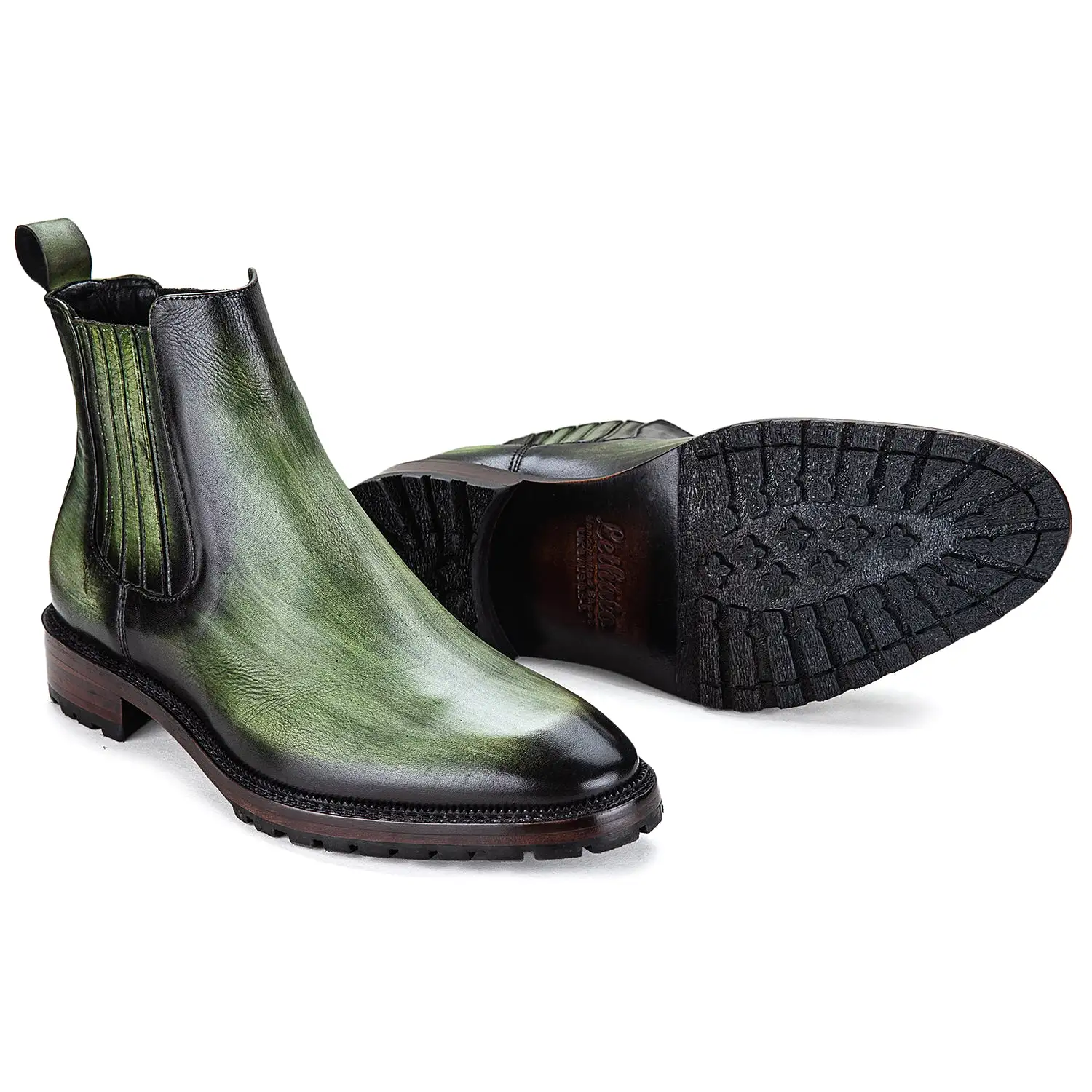 Mens Chelsea Boots- Green