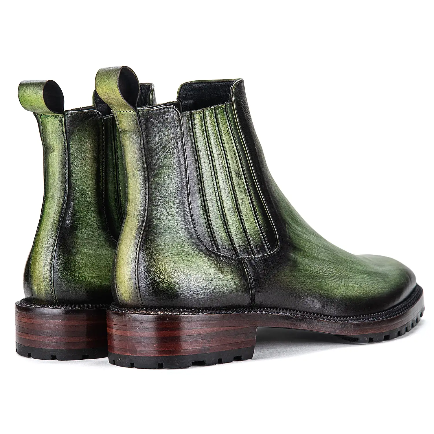 Mens Chelsea Boots- Green