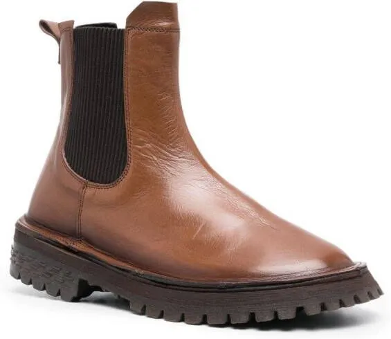 Moma ankle leather boots Brown