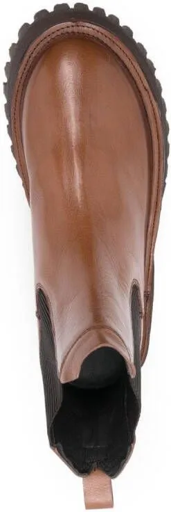 Moma ankle leather boots Brown