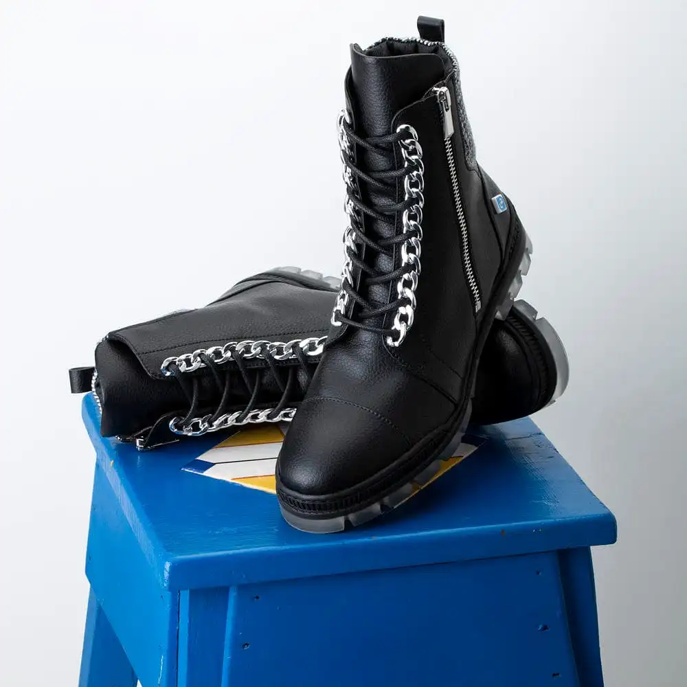 My Combat Recycled Vegan Leather Boots | Black