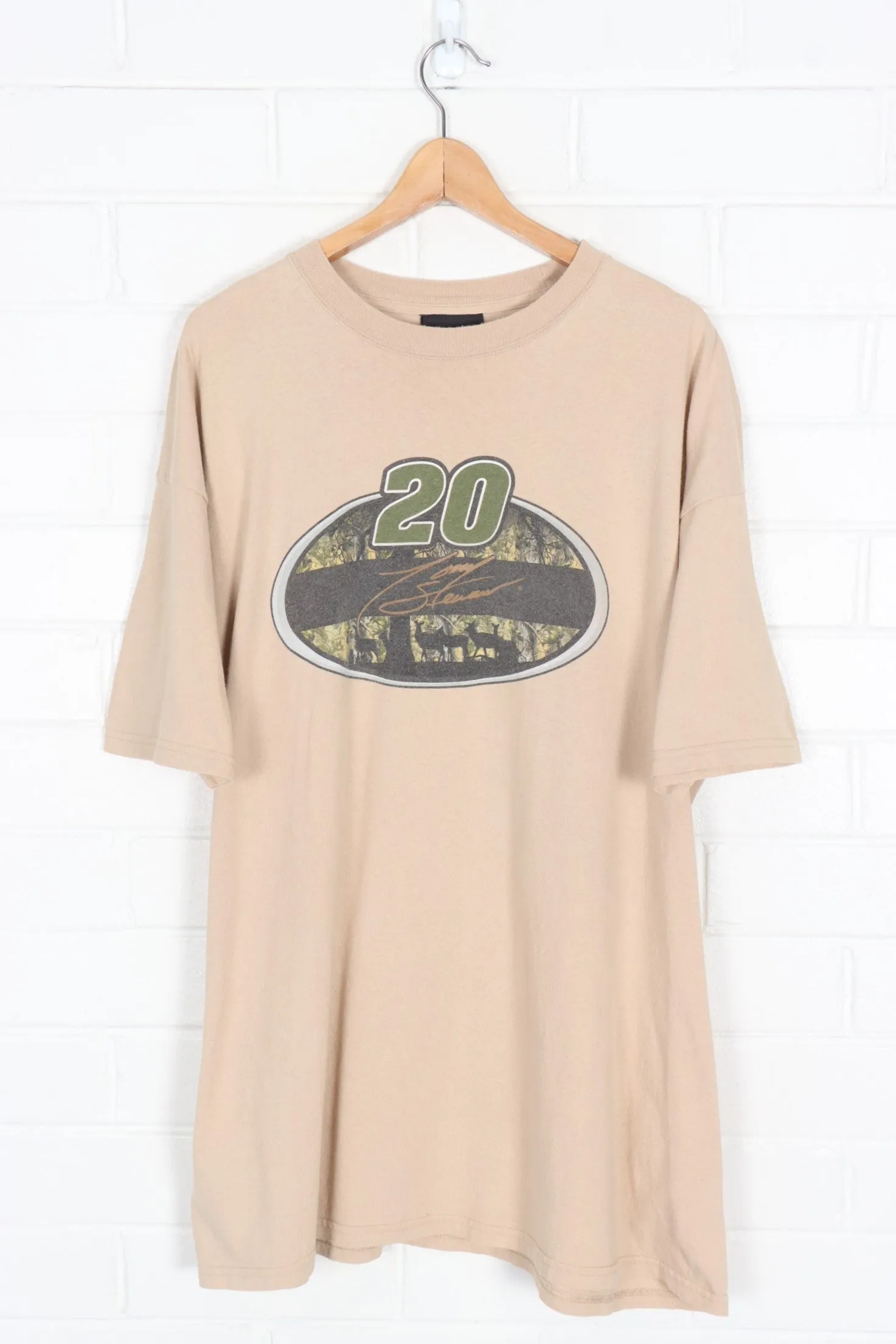 NASCAR Tony Stewart #20 Racing Beige Tee (XXL)