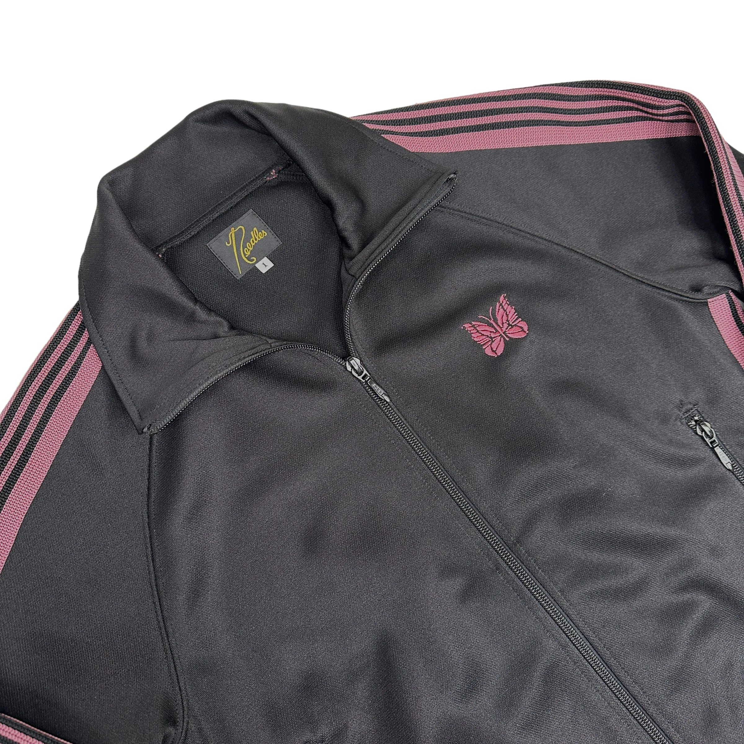 NEEDLES BLACK/PINK TRACK JACKET