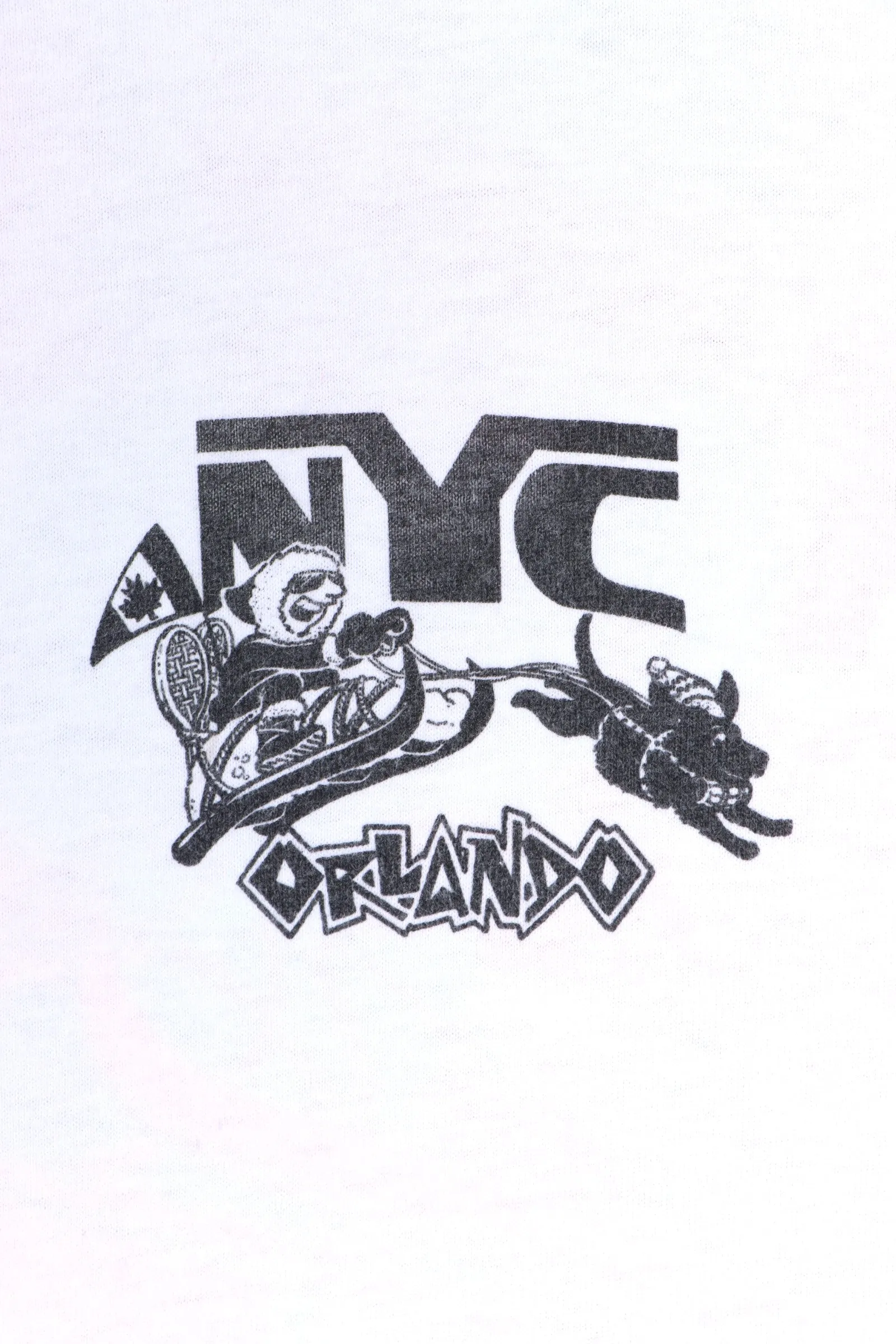 NYC Orlando 1991 Canadian Eh! Single Stitch Front Back T-Shirt Canada Made (M)