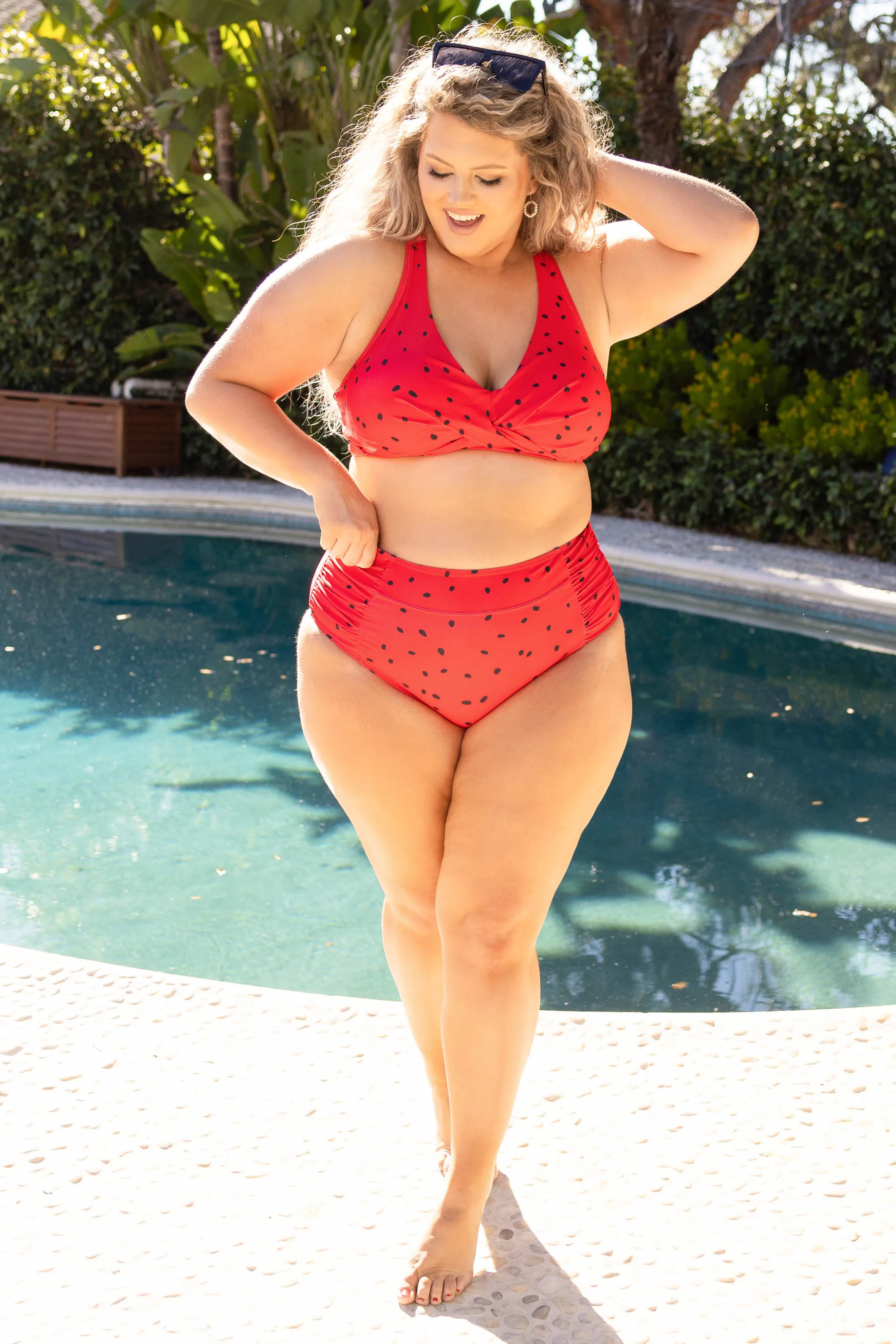 Oceans Of Love Swim Bottom, Watermelon