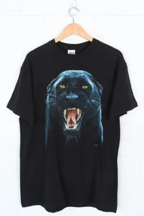 Panther Blue & Black Animal Graphic Tee (L-XL)