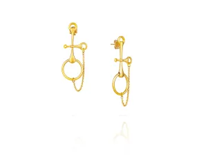 Passier Snaffle Earrings | Gold