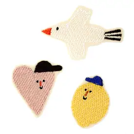 Patch Lemon, Heart and Bird I Halfbird