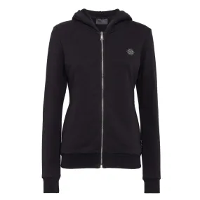 Philipp Plein Skull Printed Zip-Up Hoodie