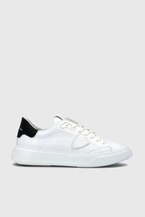 Philippe Model Sneaker Temple Veau Pelle Bianco/Nero