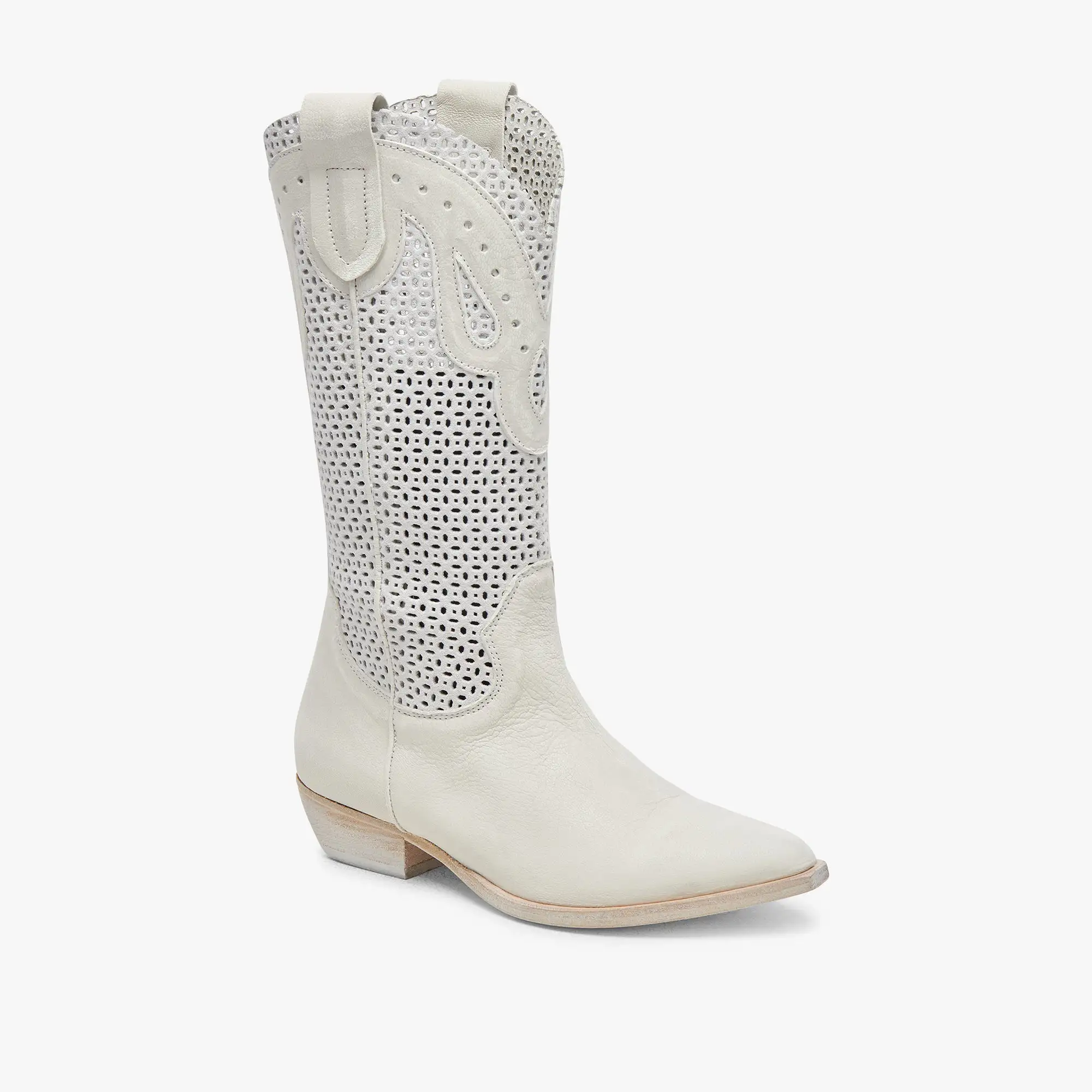 RANCH BOOTS IVORY LEATHER