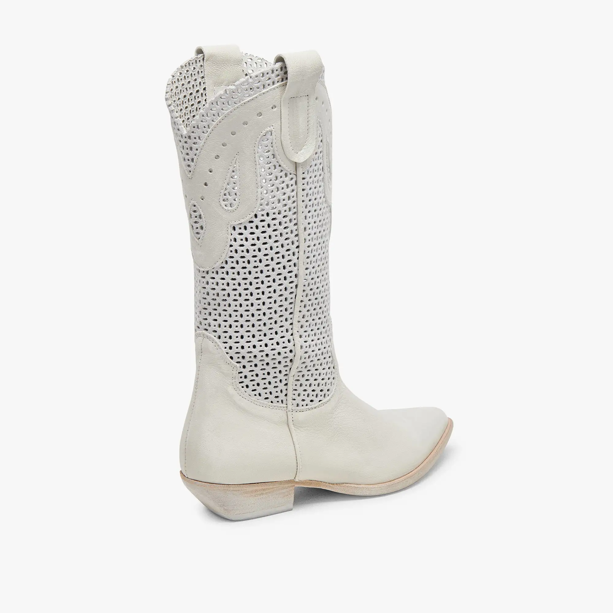 RANCH BOOTS IVORY LEATHER