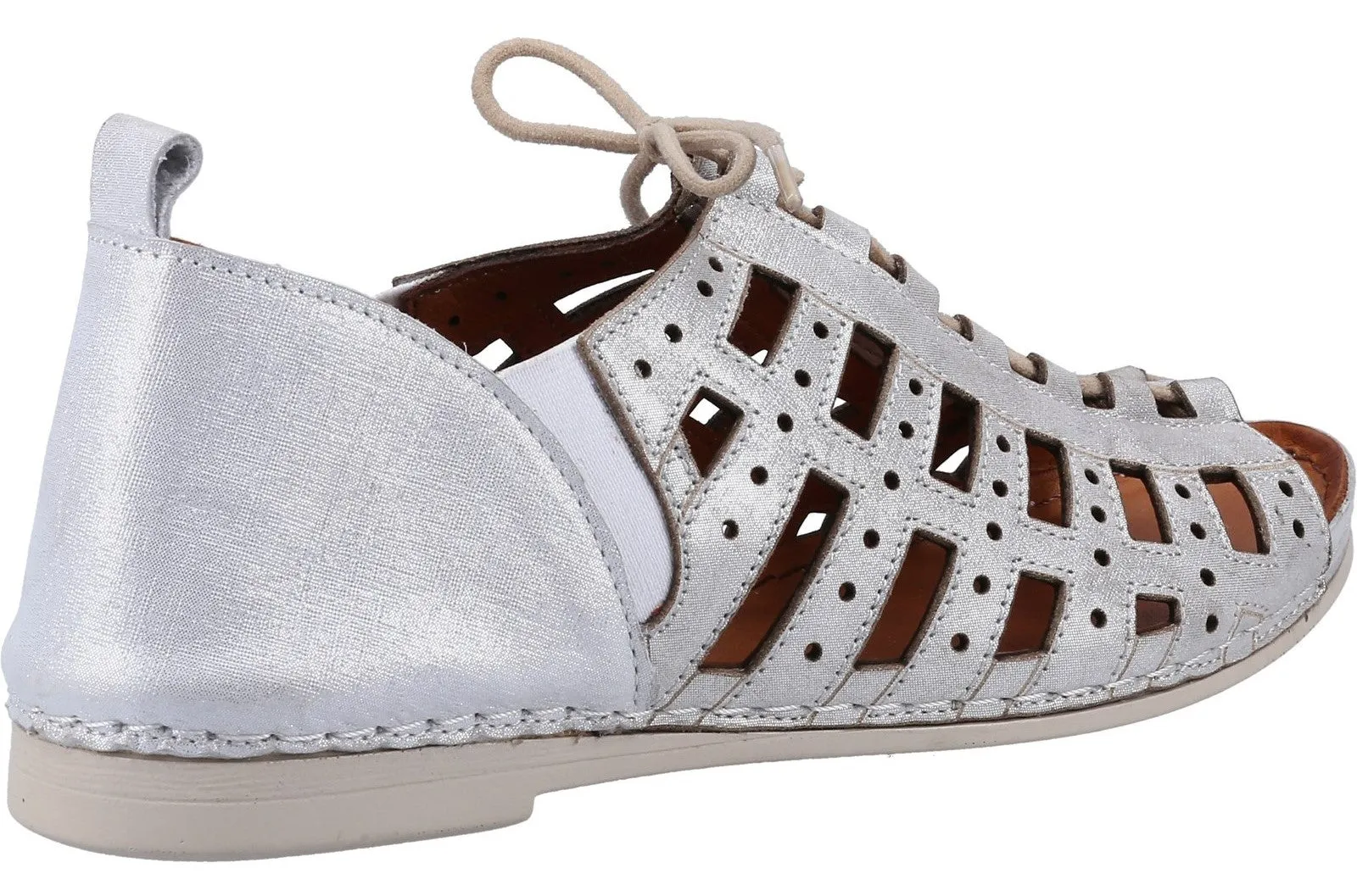 Riva Newport Womens Leather Lace Up Casual Shoe