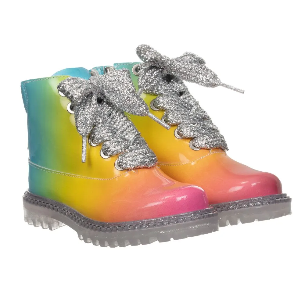 Rococo Rainbow Leather Boots