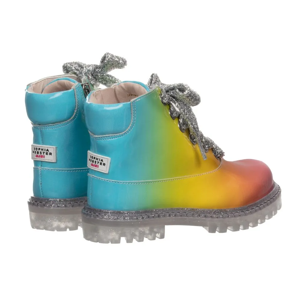 Rococo Rainbow Leather Boots