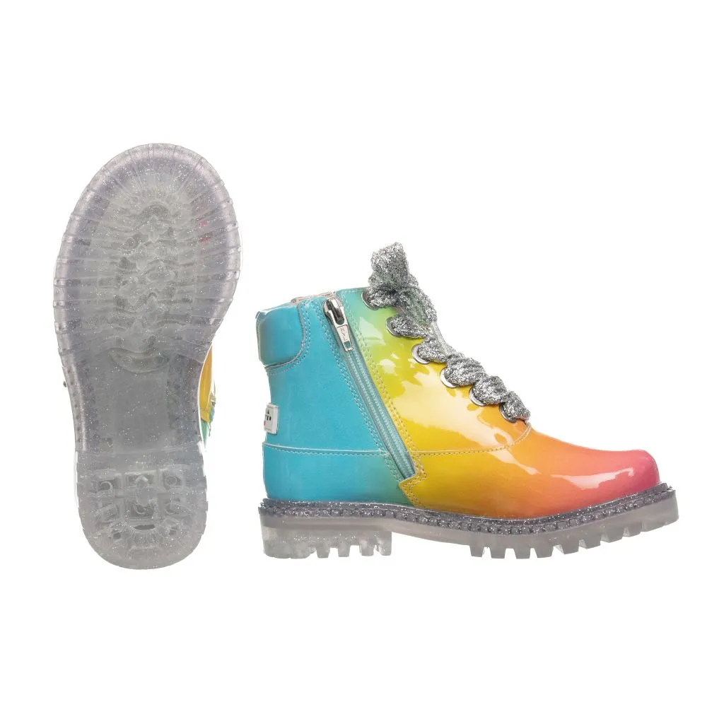 Rococo Rainbow Leather Boots