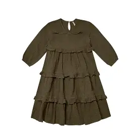 Rylee + Cru Dark Green Mabel Dress