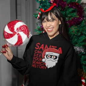 Santa Sees Your Search History Christmas Hoodie