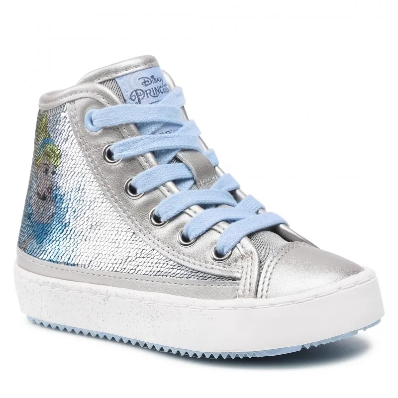 SNEAKER GEOX BAMBINA ARGENTO PRINCIPESSE DISNEY CENERENTIOLA J164GD 0K9NF C1007