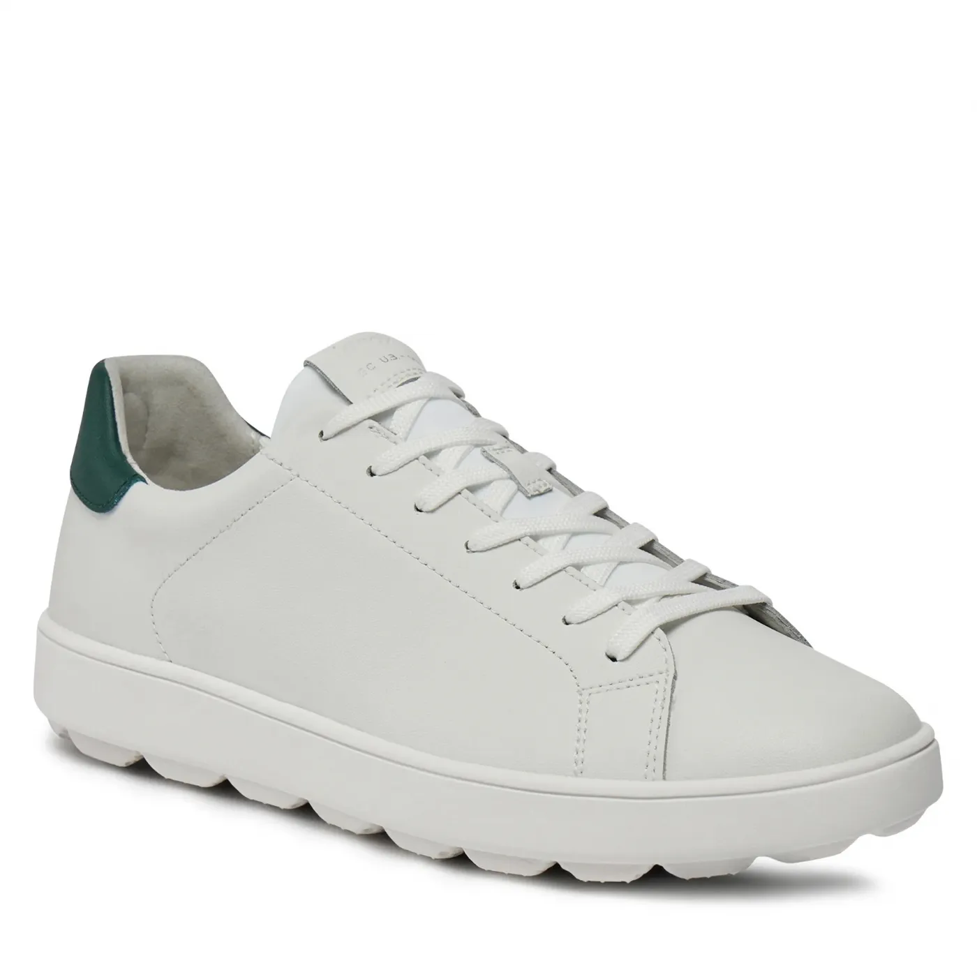 SNEAKERS  GEOX UOMO SPHERICA ECUB-1 BIANCO/VERDE U45GPA 0009B C1966