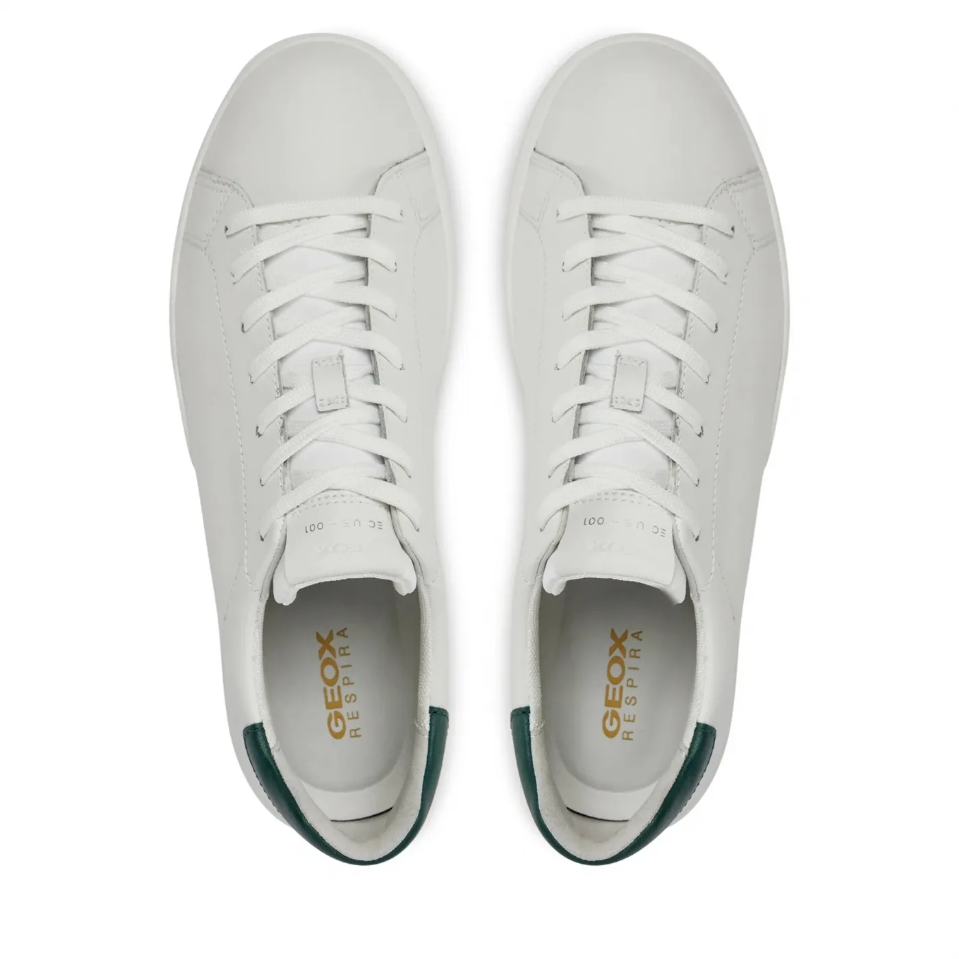 SNEAKERS  GEOX UOMO SPHERICA ECUB-1 BIANCO/VERDE U45GPA 0009B C1966