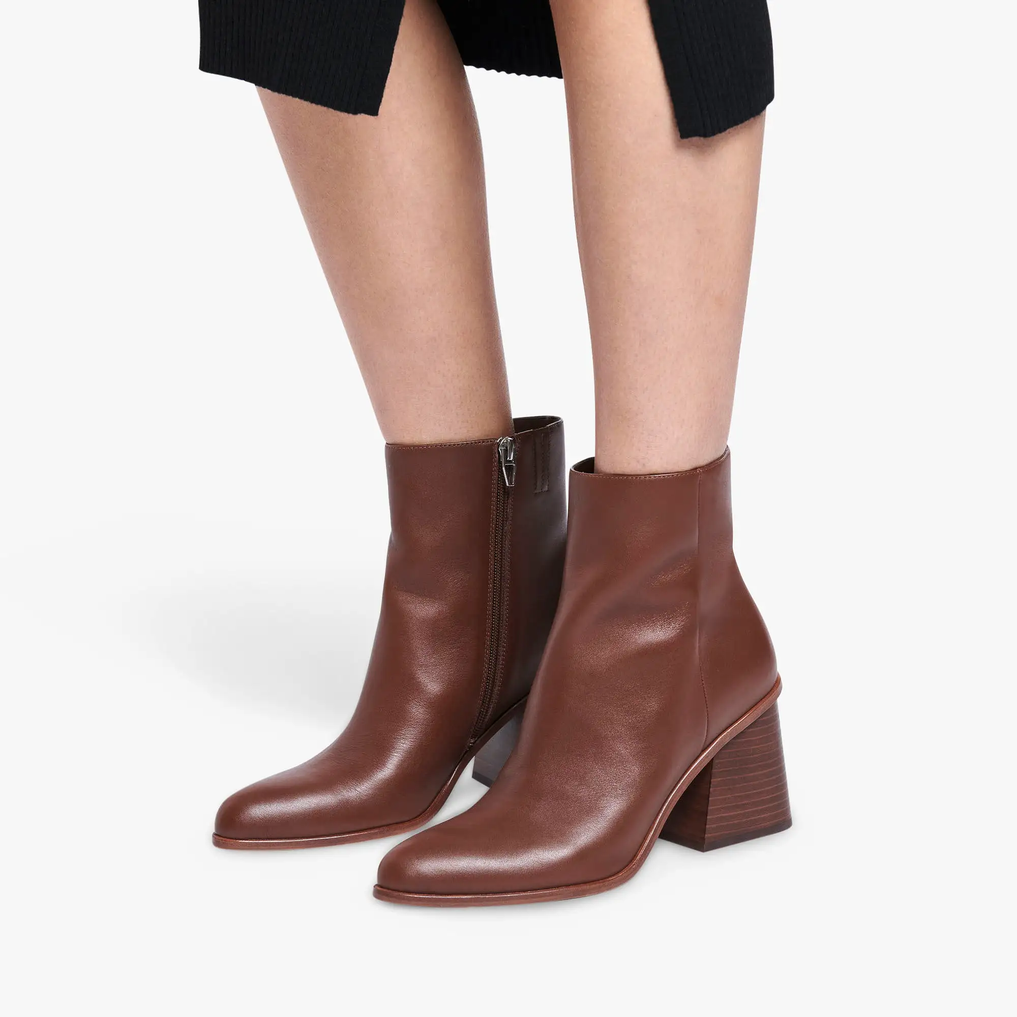 TERRIE BOOTIES CHOCOLATE LEATHER re:vita