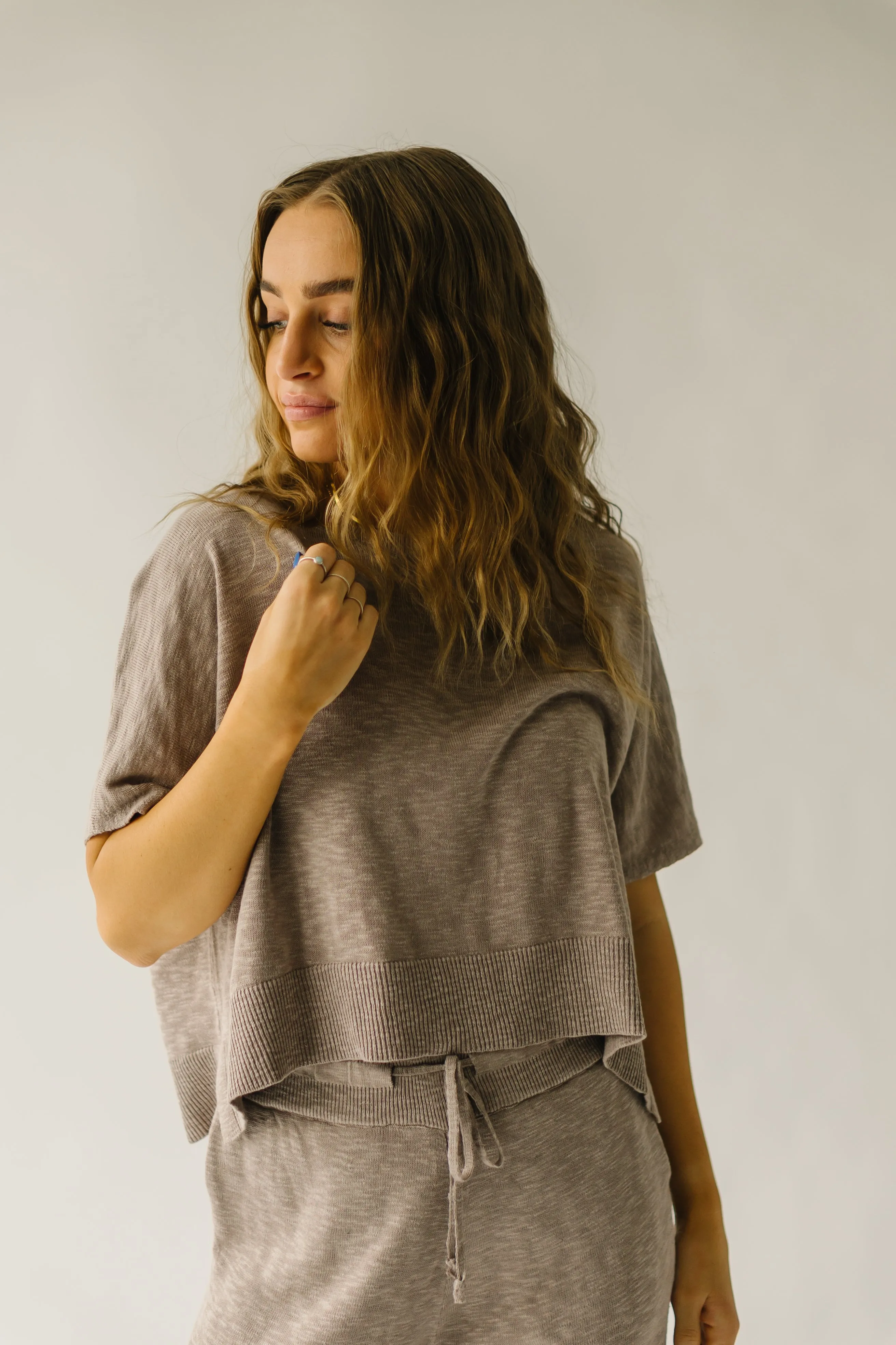 The Arrington Relaxed Sweater Set in Taupe