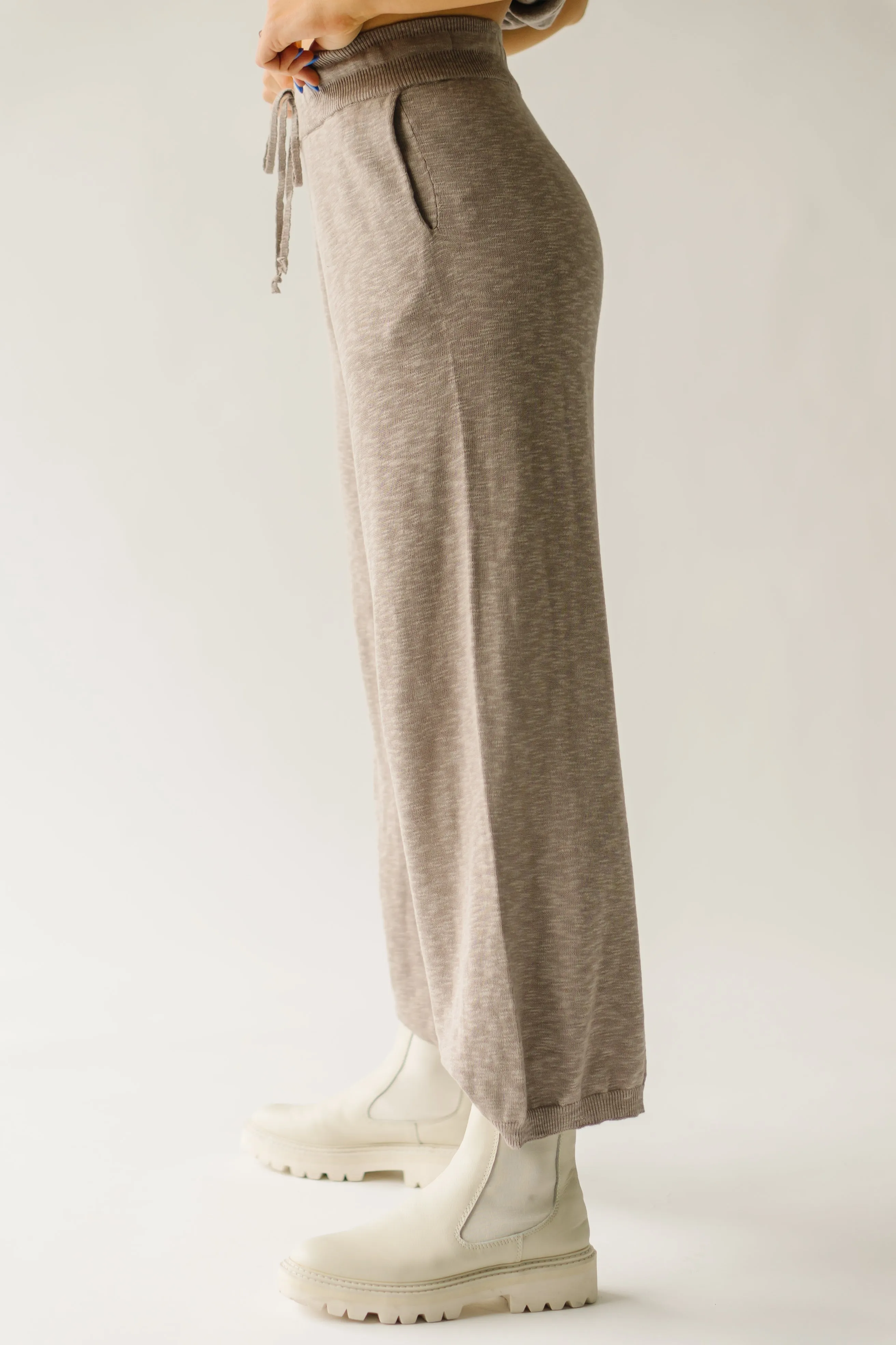 The Arrington Relaxed Sweater Set in Taupe