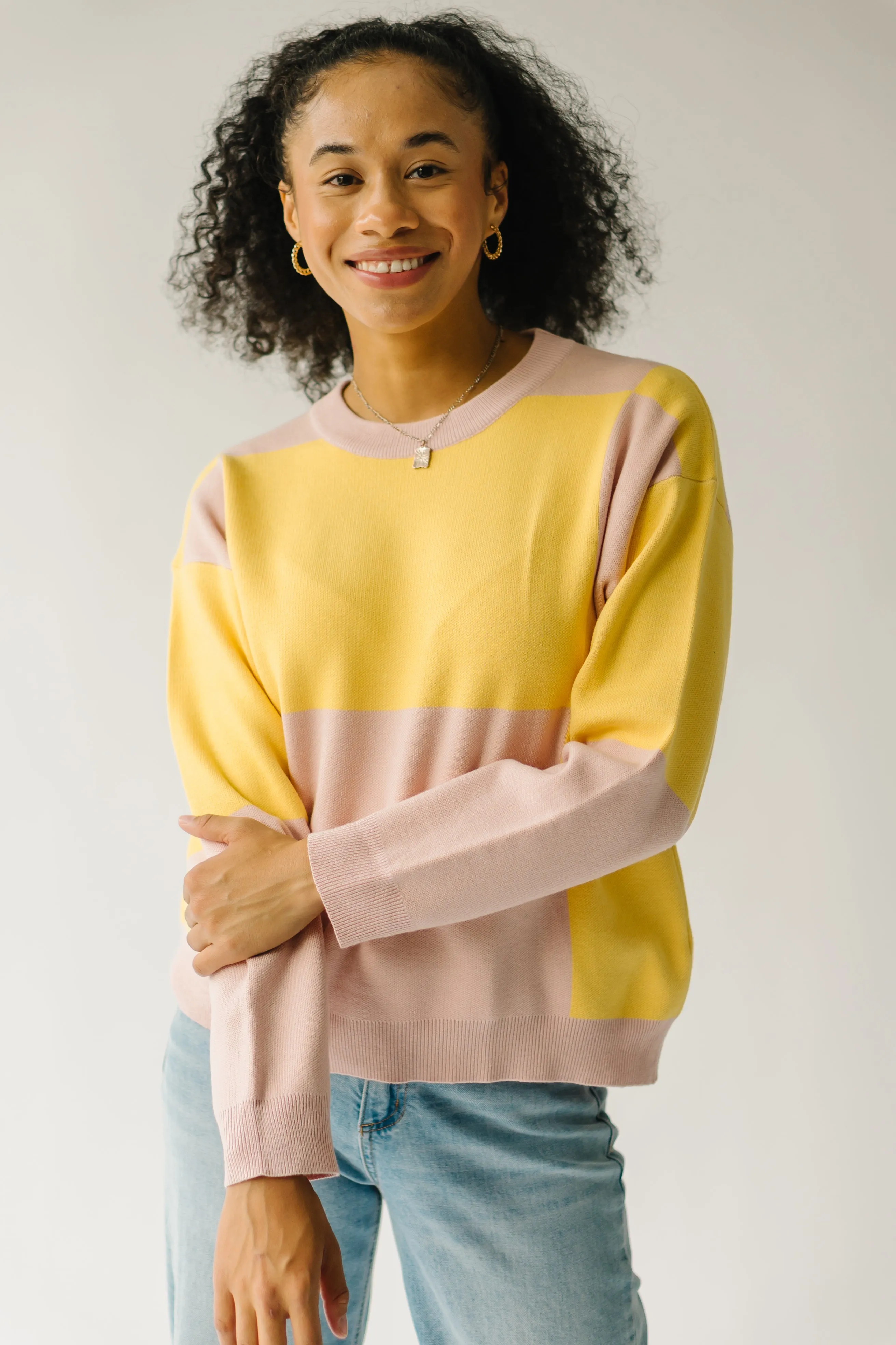 The Warrenton Color Block Sweater in Multi