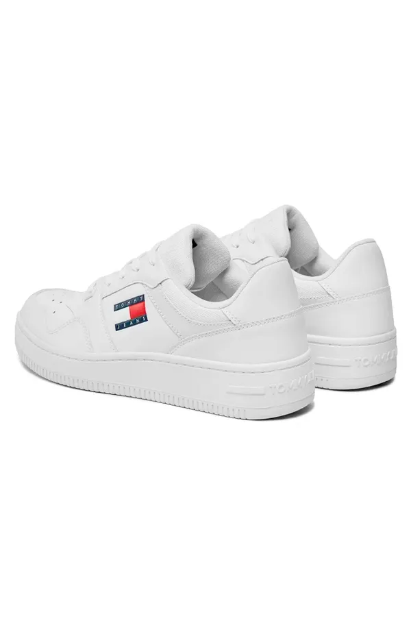 Tommy Hilfiger Leather Basket Sneaker White