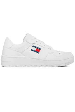 Tommy Hilfiger Leather Basket Sneaker White