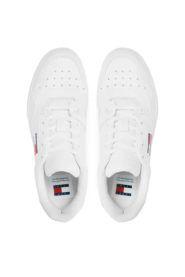 Tommy Hilfiger Leather Basket Sneaker White