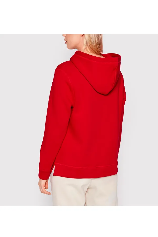 Tommy Hilfiger Women Est. Logo Hoodie Scarlet