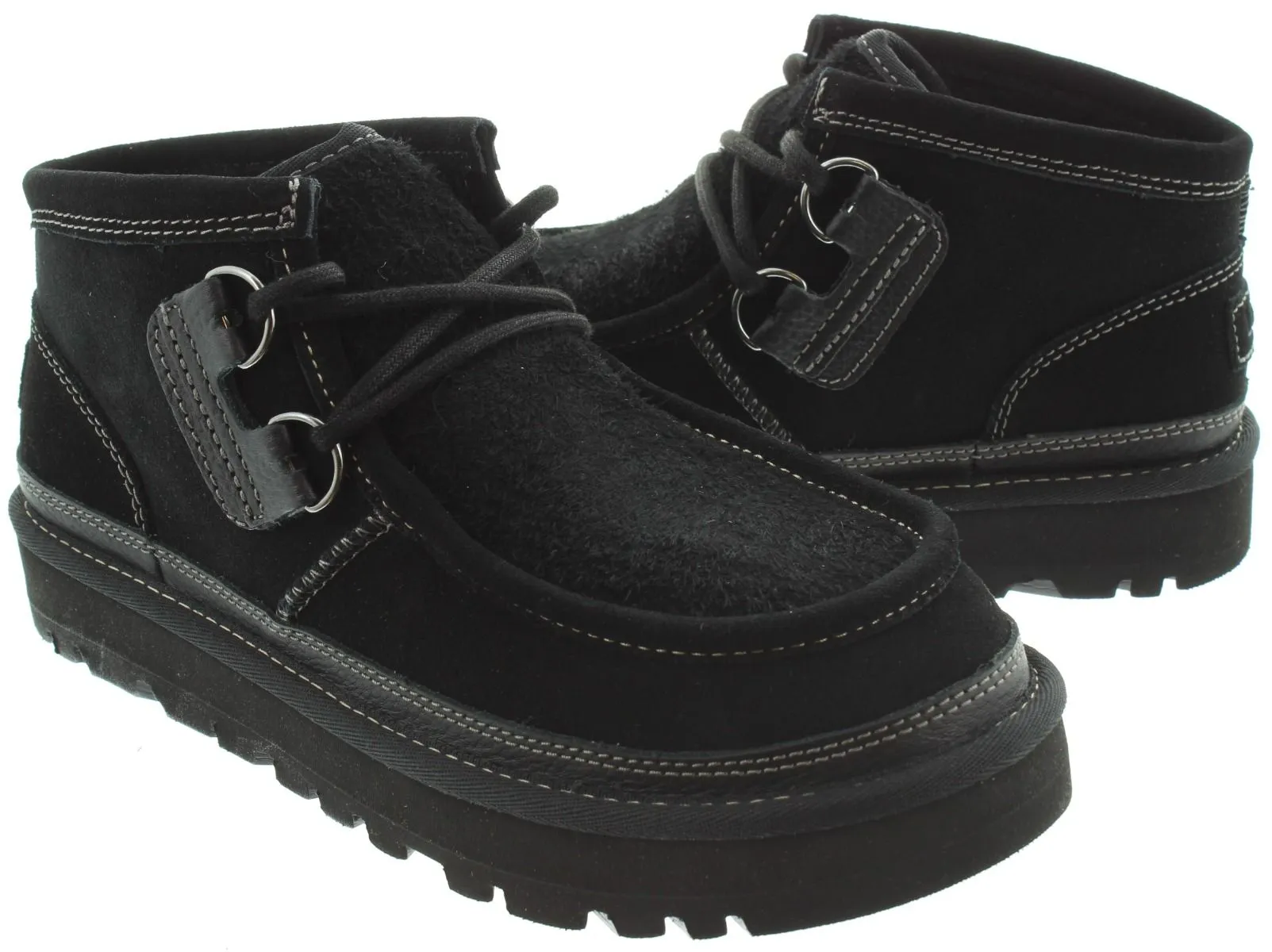 UGG Mens Haydon Moccasin Boots In Black