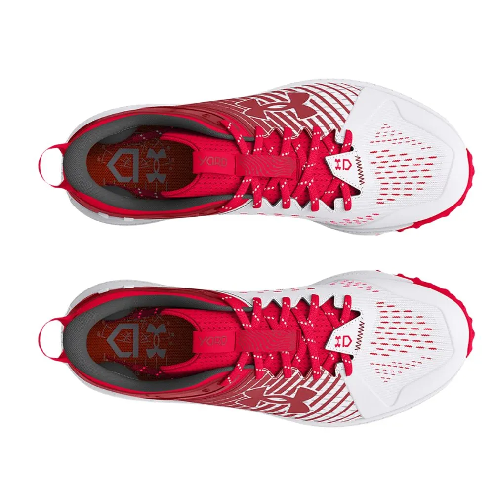 Under Armour Men's UA Yard Turf Baseball Shoes - Red/White